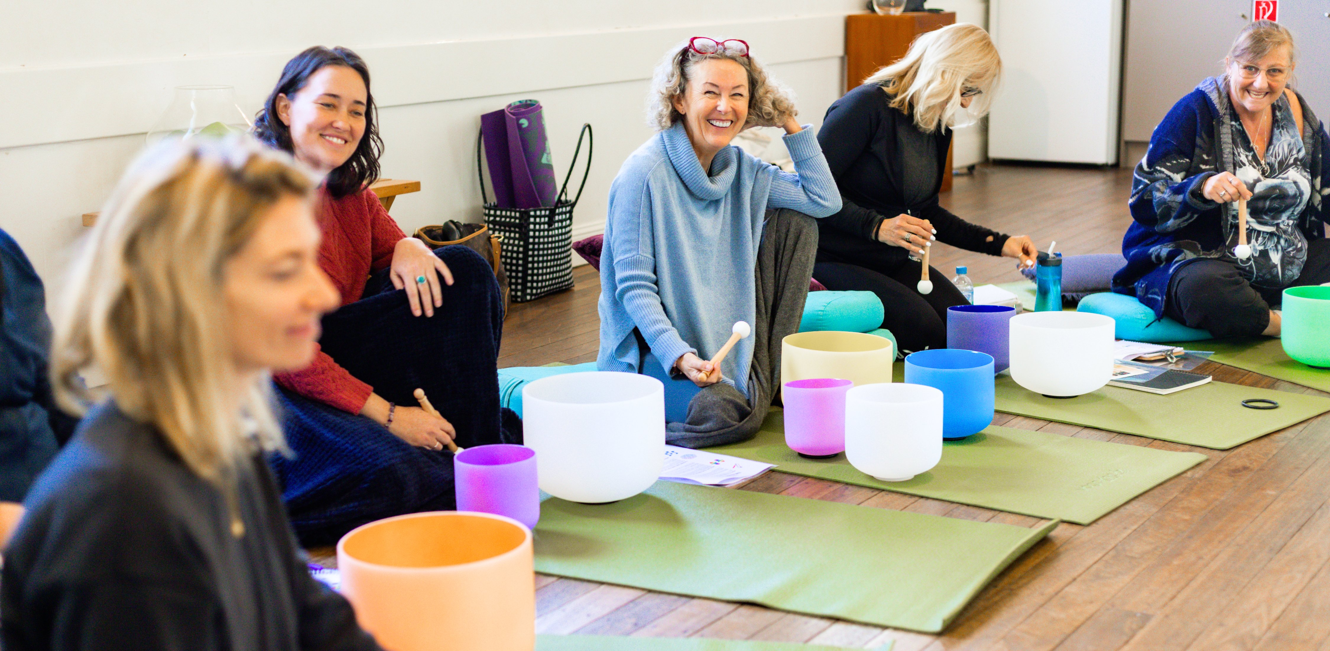 Crystal singing bowls workshops and training