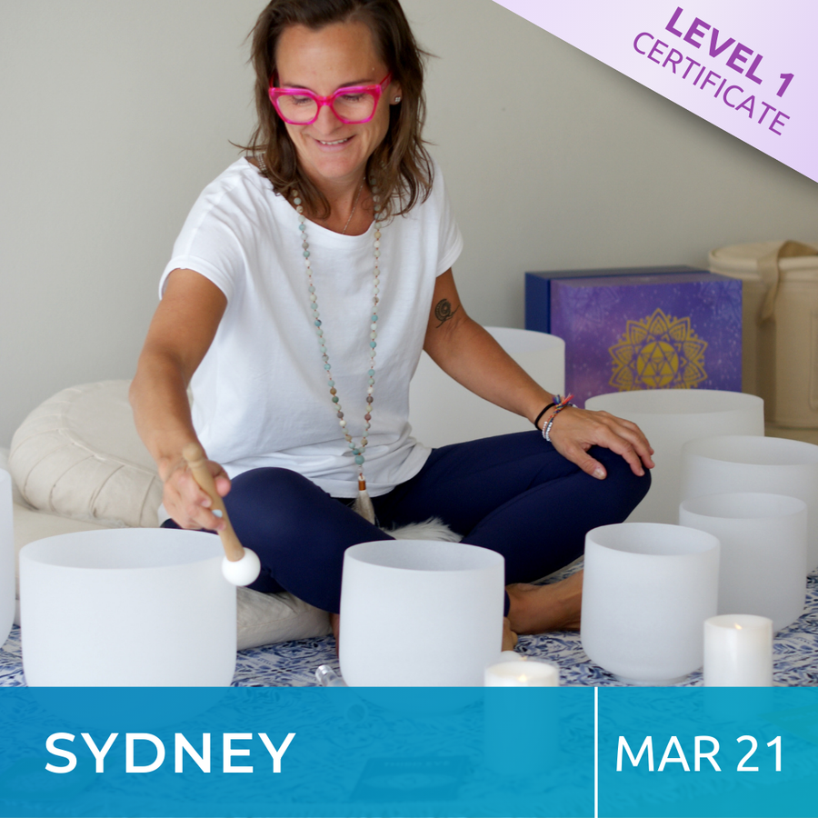 SYDNEY | Mar 21 - 2026 | Level 1 Crystal Bowls Certificate | Half Day Class