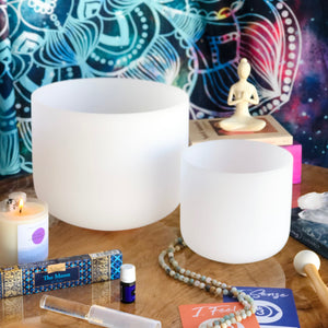 Goddess Set – Sacral & Third Eye Chakra Crystal Singing Bowls