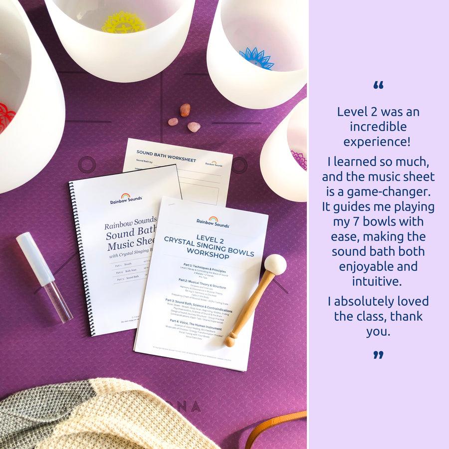 MELBOURNE | Jan 31 | Level 2 Crystal Bowls Certificate | Half Day Class