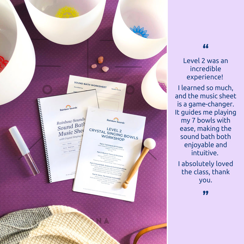MELBOURNE | Feb 1 - 2026 | Level 2 Crystal Bowls Certificate | Half Day Class