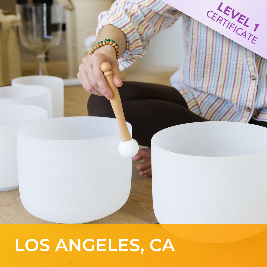 LOS ANGELES, CA | July 25 - 2026 | Level 1 Crystal Bowls Certificate | Half Day Class