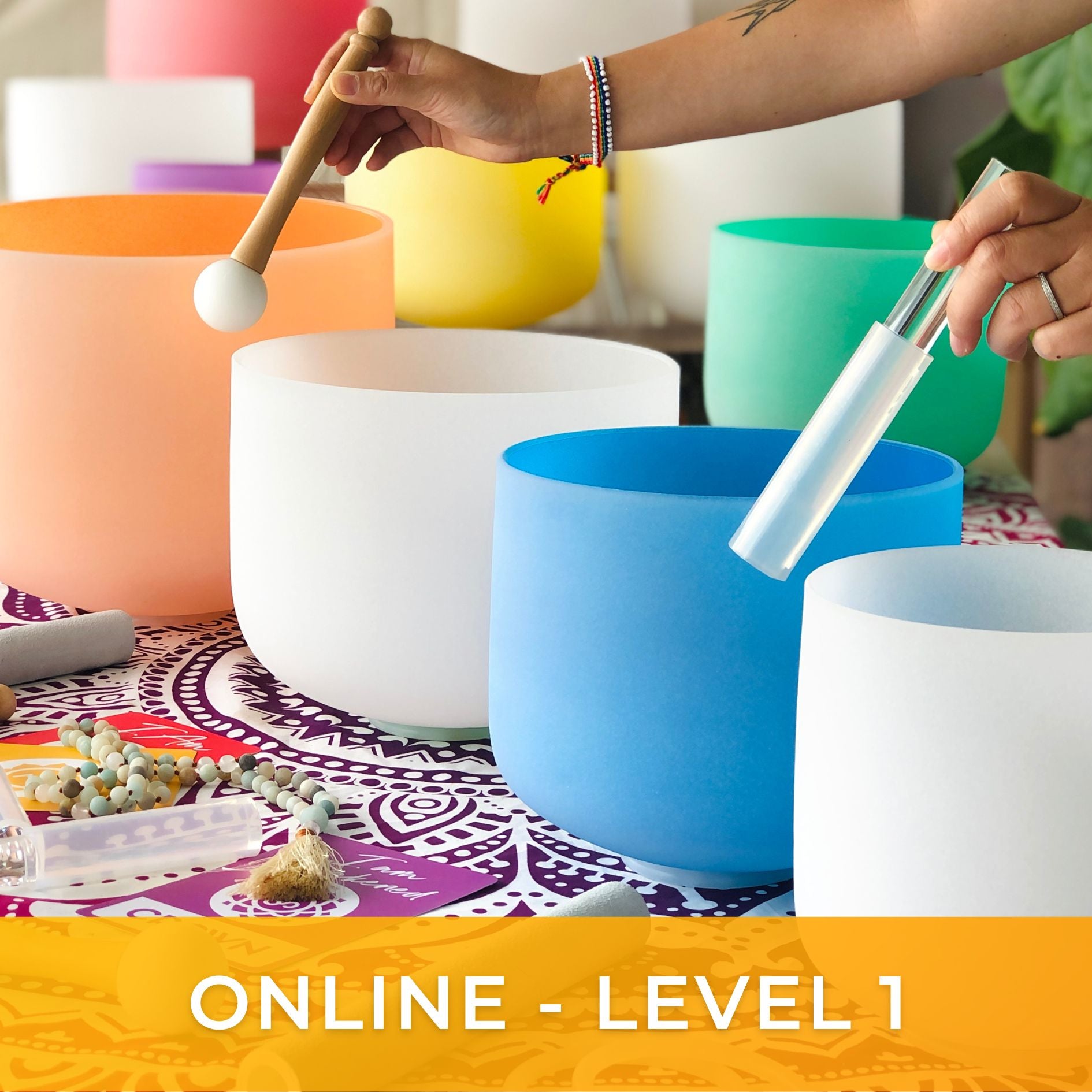 Level 1 Crystal Singing Bowls Online Course