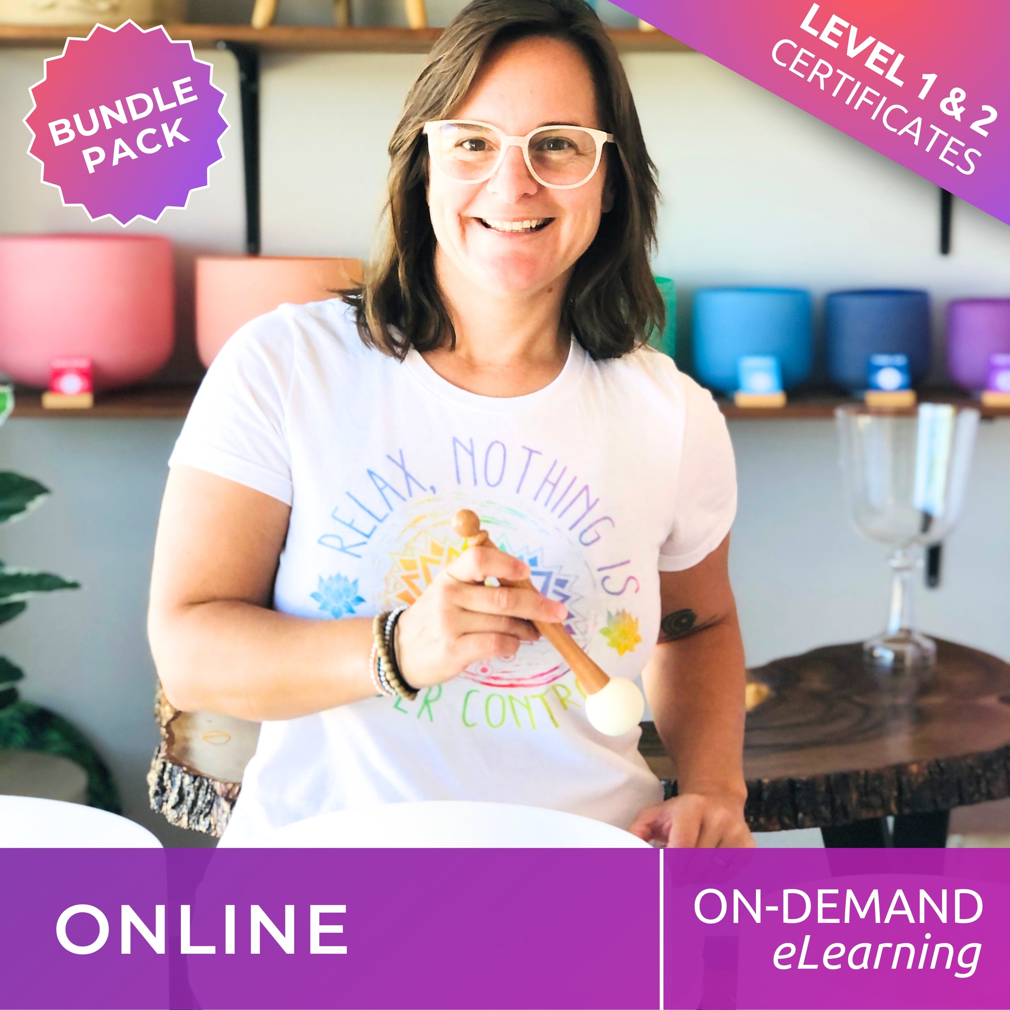 Level 1 and Level 2 Sound Bath Instructor Online Course – Bundle Pack