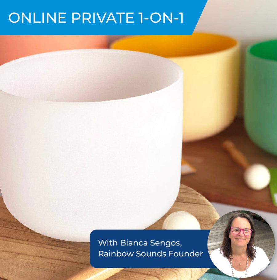 Live ONLINE 1 on 1 Training | Sound Bath Practitioner Training With Crystal Bowls