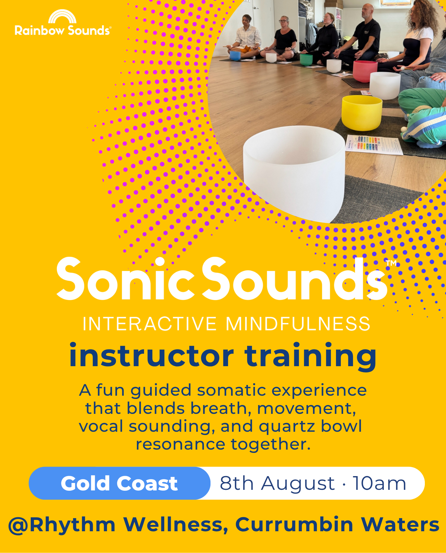 SonicSounds™ Founding Instructor Teacher Training Gold Coast QLD August 8th 2026