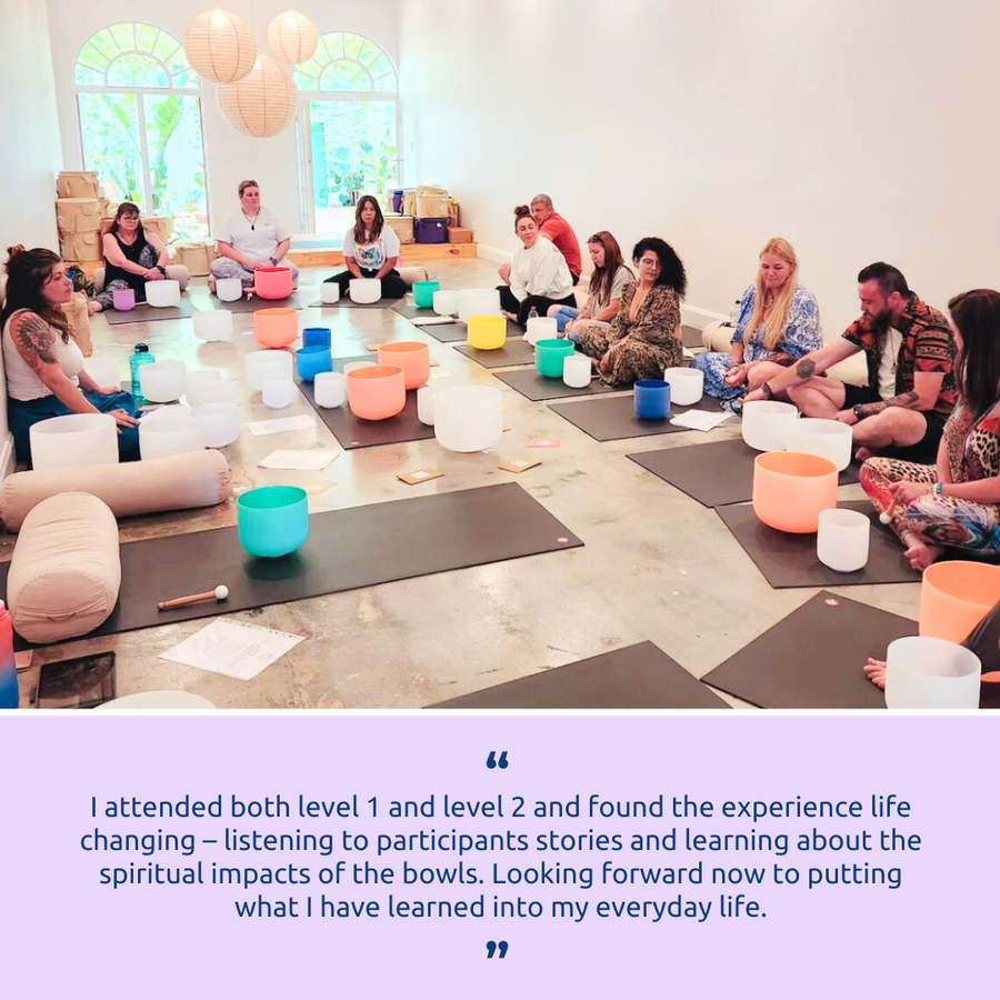 BRISBANE Jun 6 - 2026 | Level 1 Crystal Bowls Certificate | Half Day Class