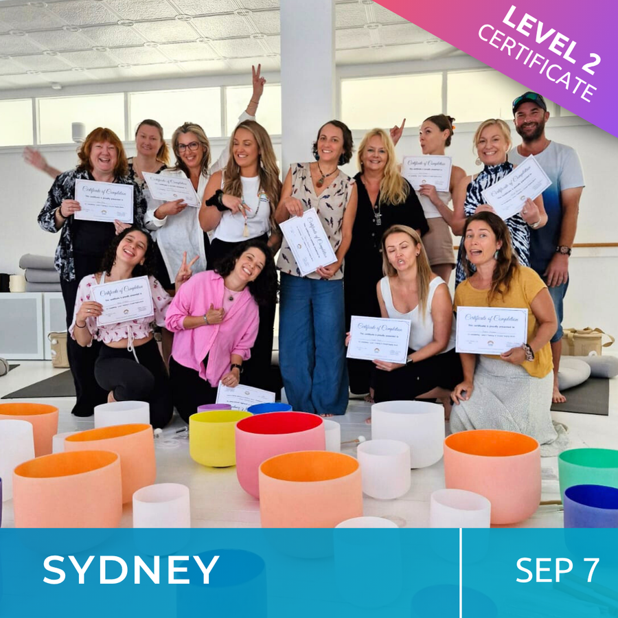SYDNEY | Sep 7 | Level 2 Crystal Bowls Certificate | Half Day Class
