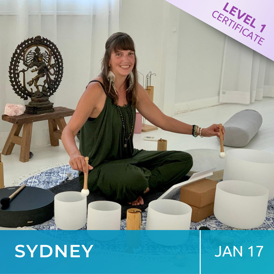 SYDNEY | Jan 17 - 2026 | Level 1 Crystal Bowls Certificate | Half Day Class