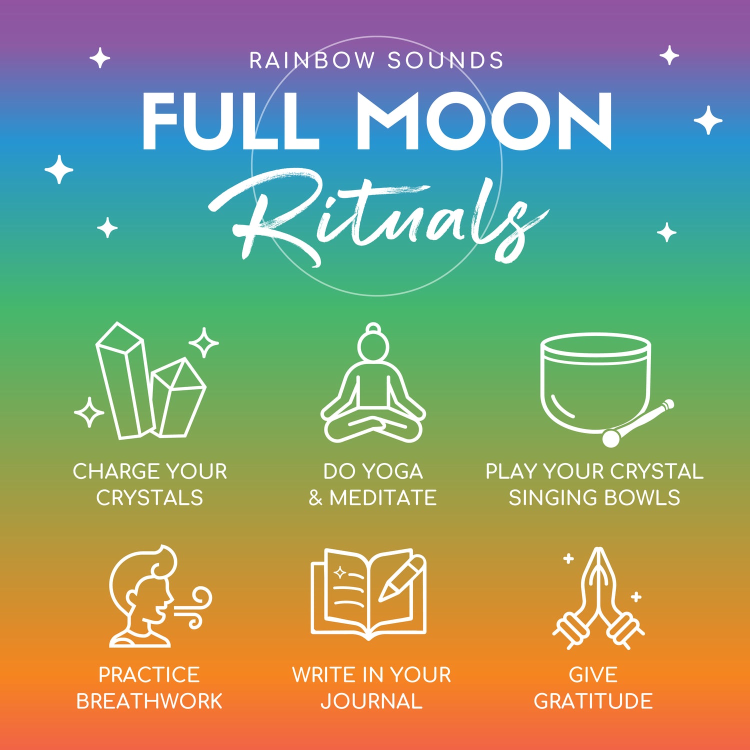 Full Moon Rituals with Crystal Singing Bowls