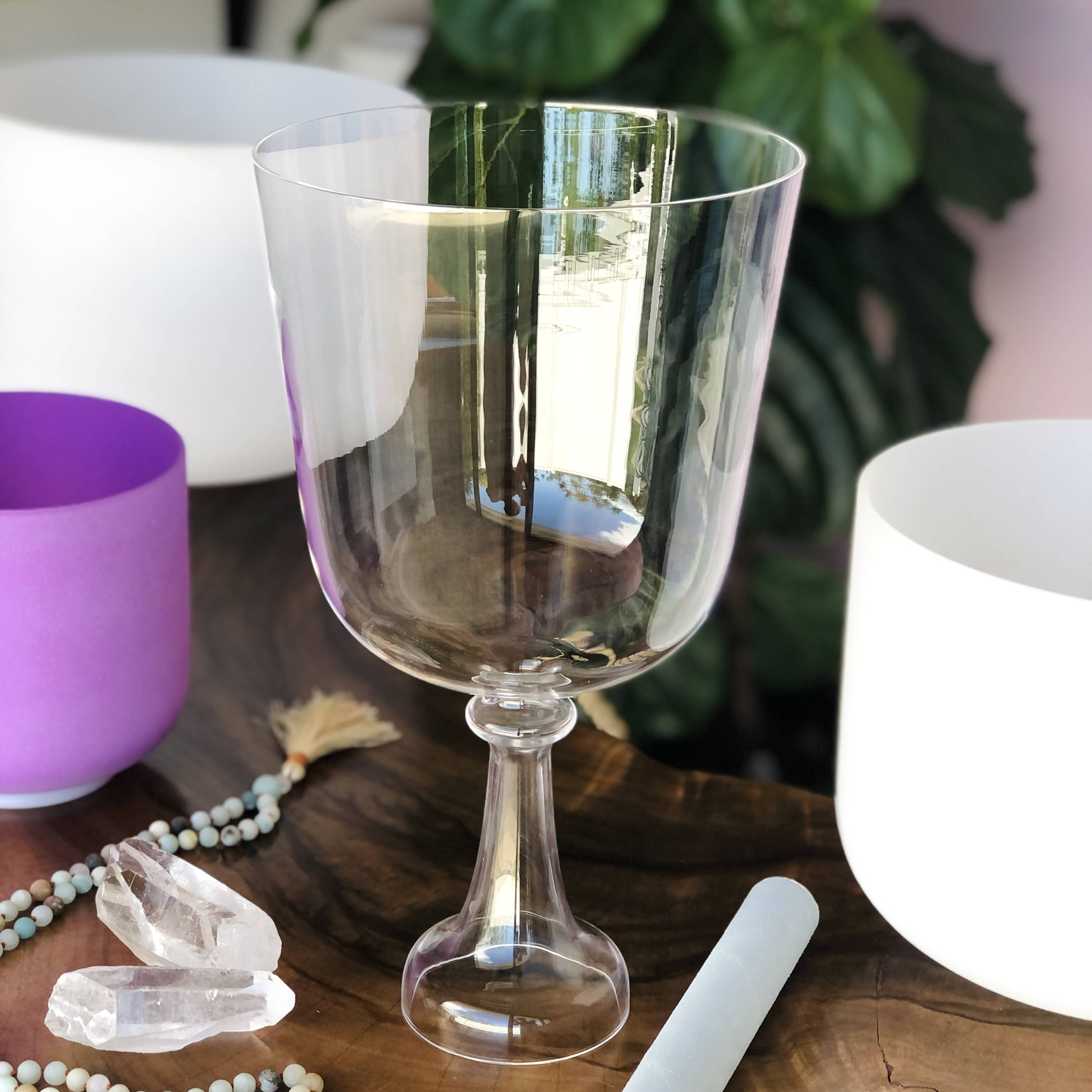 Practitioner's Challis - High Purity Clear Quartz Crystal Bowl Challis
