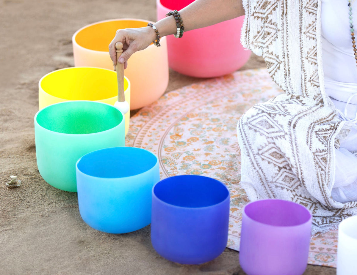 Buy Colour Crystal Singing Bowls Australia | High Purity Quartz Crystal ...