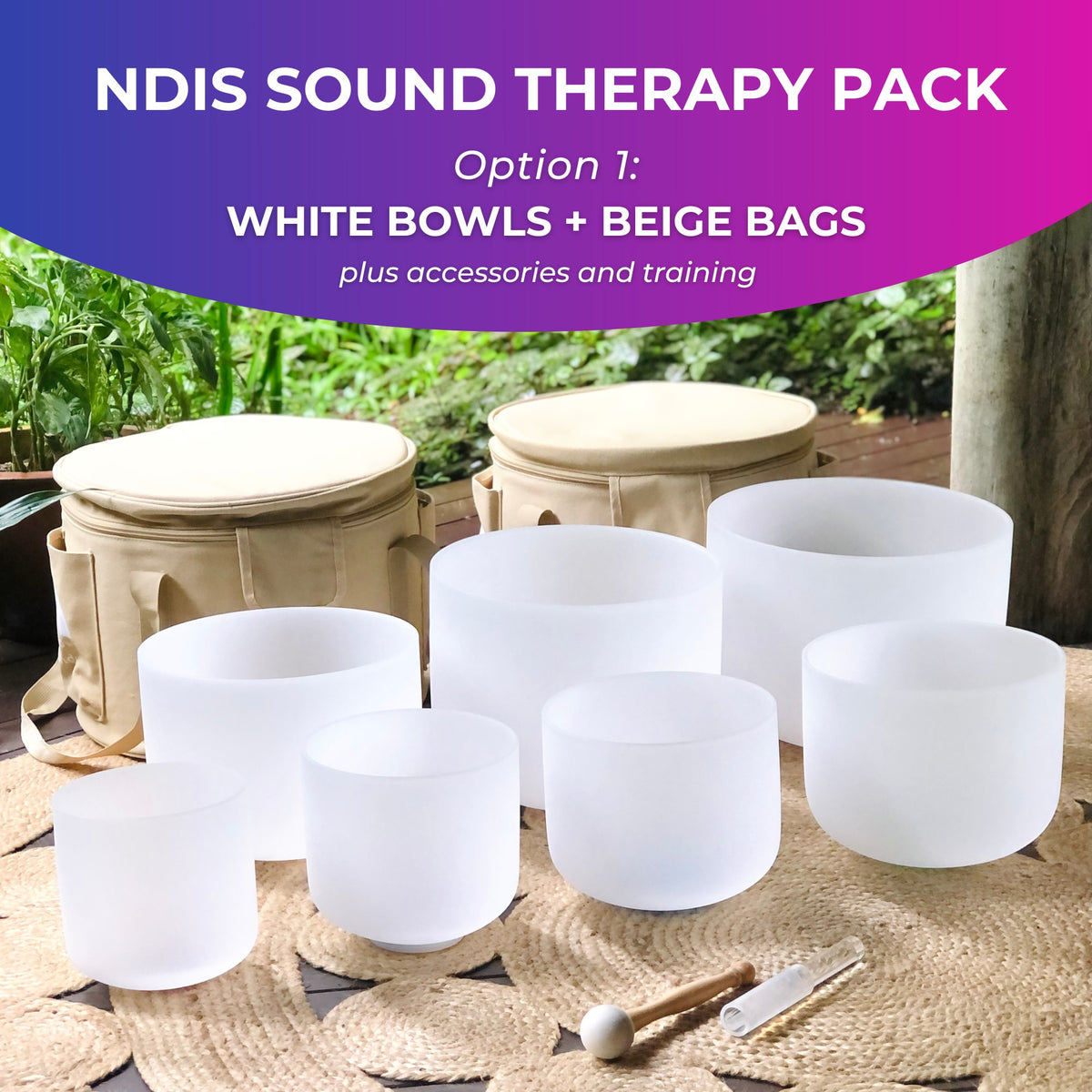 NDIS Sound Therapy Tools + Online Training Pack Rainbow Sounds