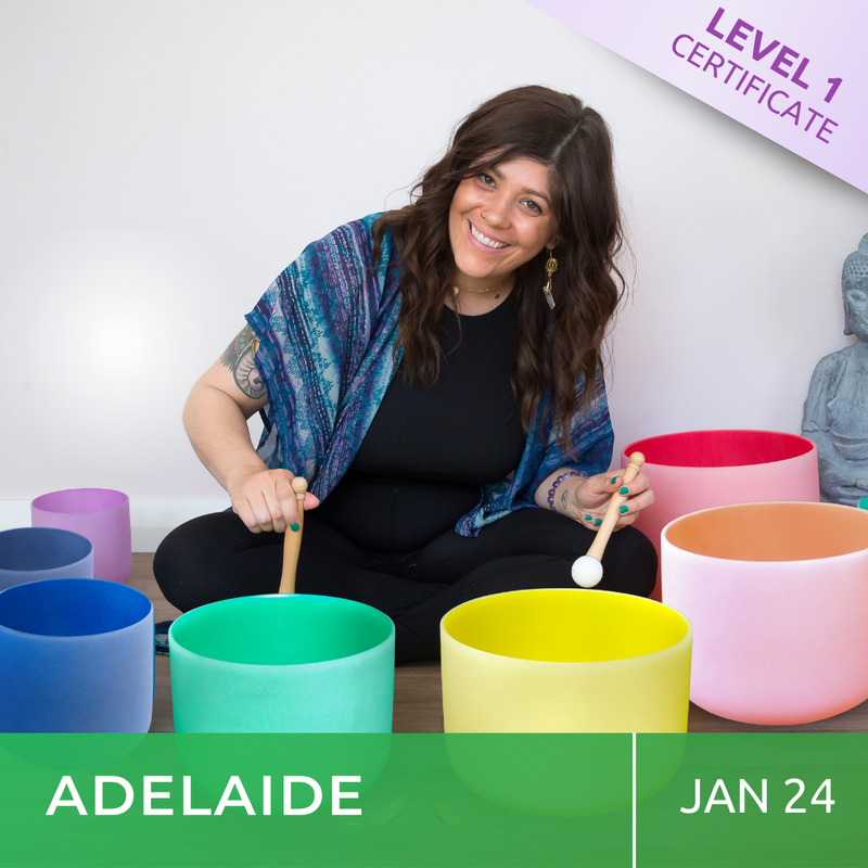 ADELAIDE | Jan 24 | Level 1 Crystal Bowls Certificate | Half Day Class