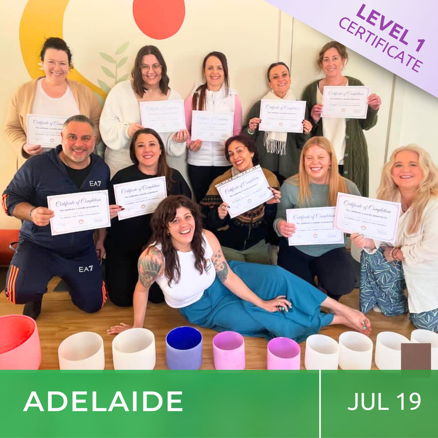 ADELAIDE | Jul 19 | Level 1 Crystal Bowls Certificate | Half Day Class