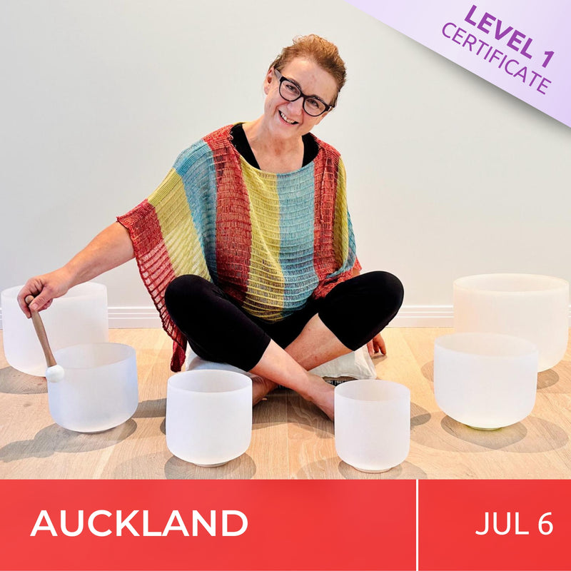 AUCKLAND | Jul 6 | Level 1 Crystal Bowls Certificate | Half Day Class