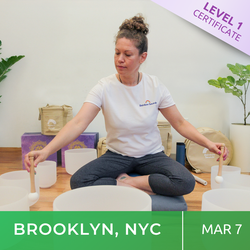BROOKLYN (Bushwick), NYC | Mar 7 | Level 1 Crystal Bowls Certificate | Half Day Class