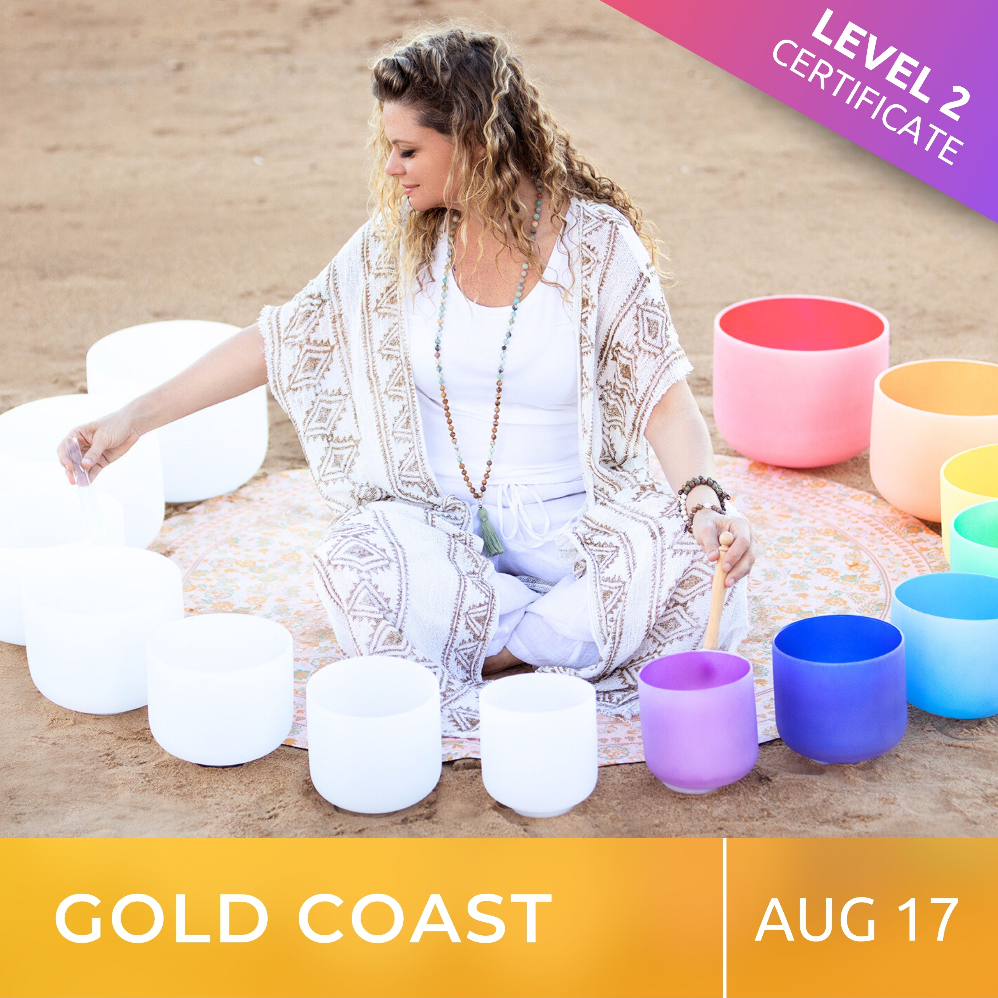 GOLD COAST | Aug 17 | Level 2 Crystal Bowls Certificate | Half Day Class