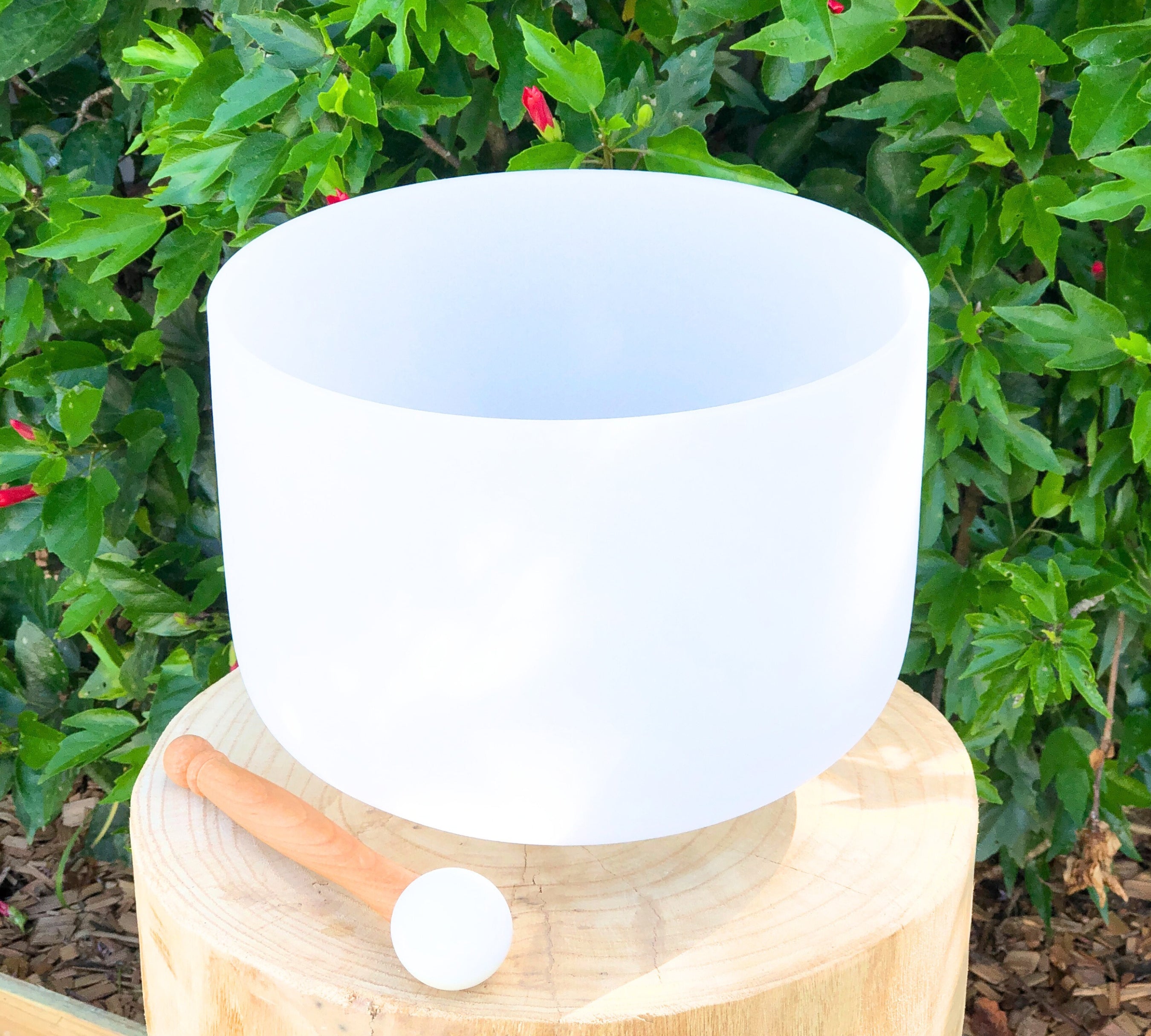 Solar Plexus Chakra Crystal Bowl White