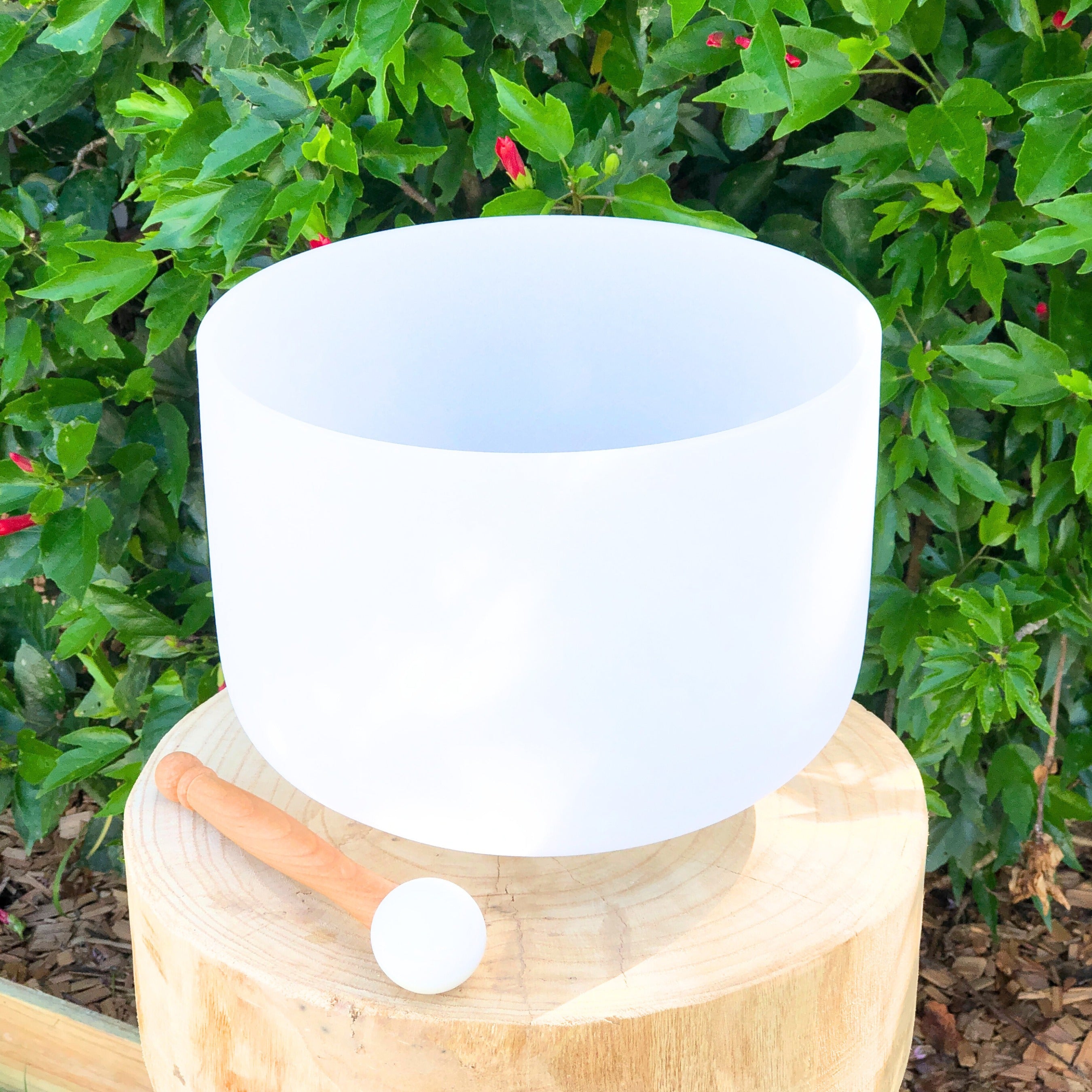 Solar Plexus Chakra Crystal Bowl White