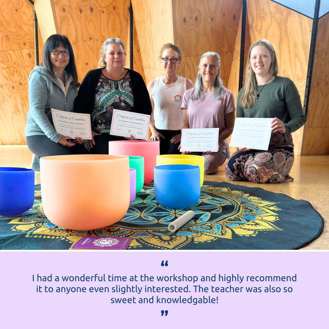 CHRISTCHURCH | Nov 08 - 2026 | Level 1 Crystal Bowls Certificate | Half Day Class