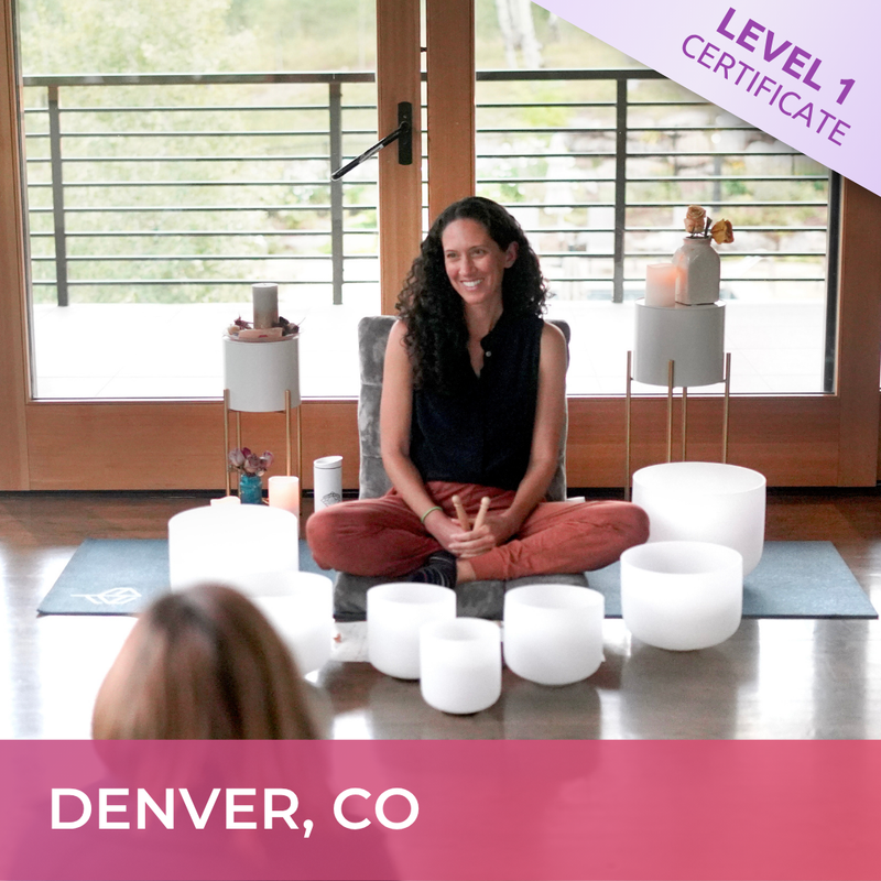 DENVER, CO | May 9 - 2026 | Level 1 Crystal Bowls Certificate | Half Day Class |
