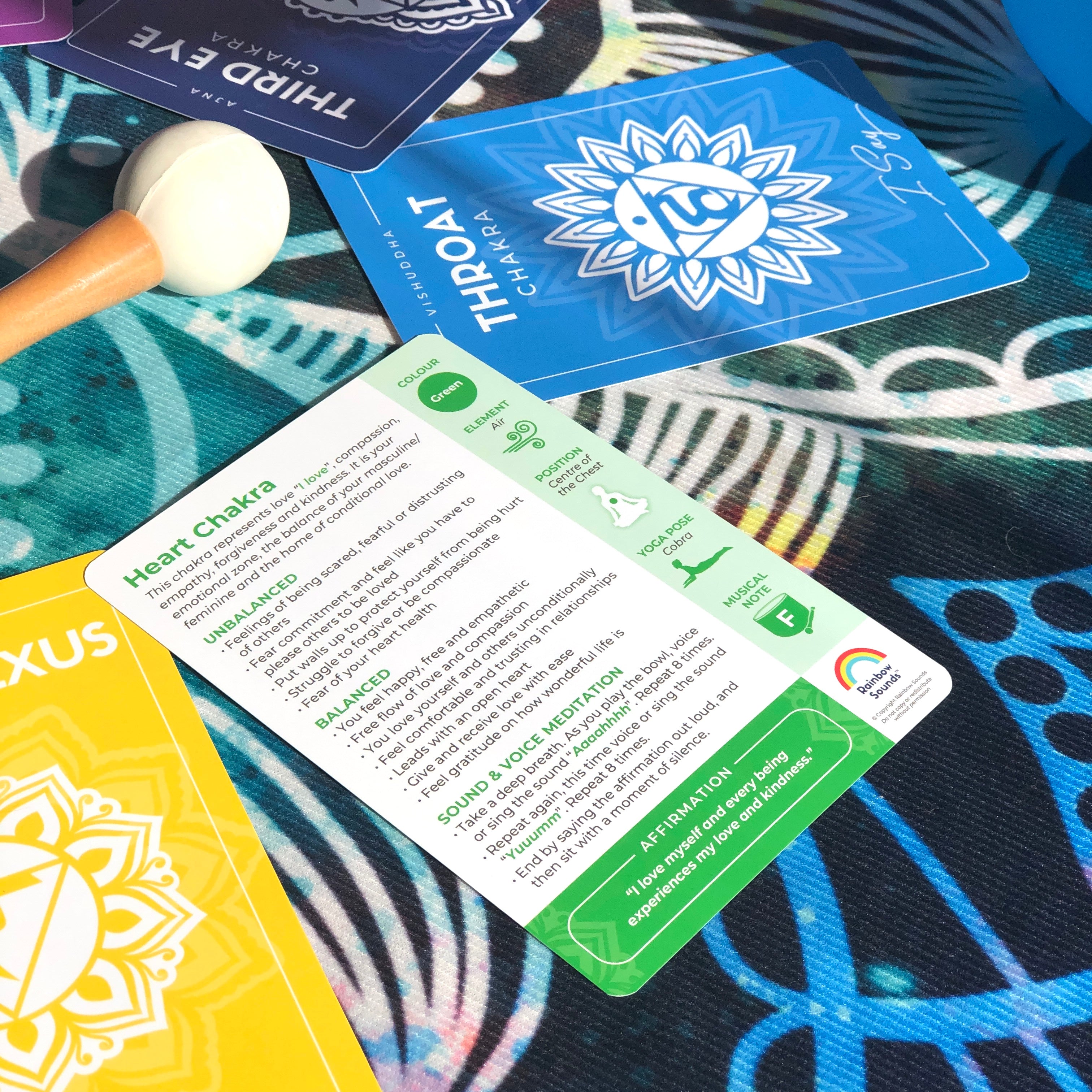 Meditation Pack: Mala Beads & Chakra Cards