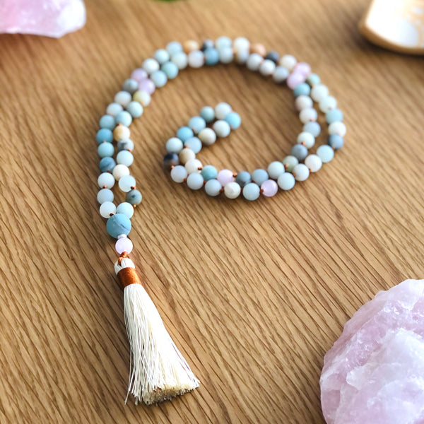 Load image into Gallery viewer, Meditation Accessories Pack: Mala Beads + Chakra Cards
