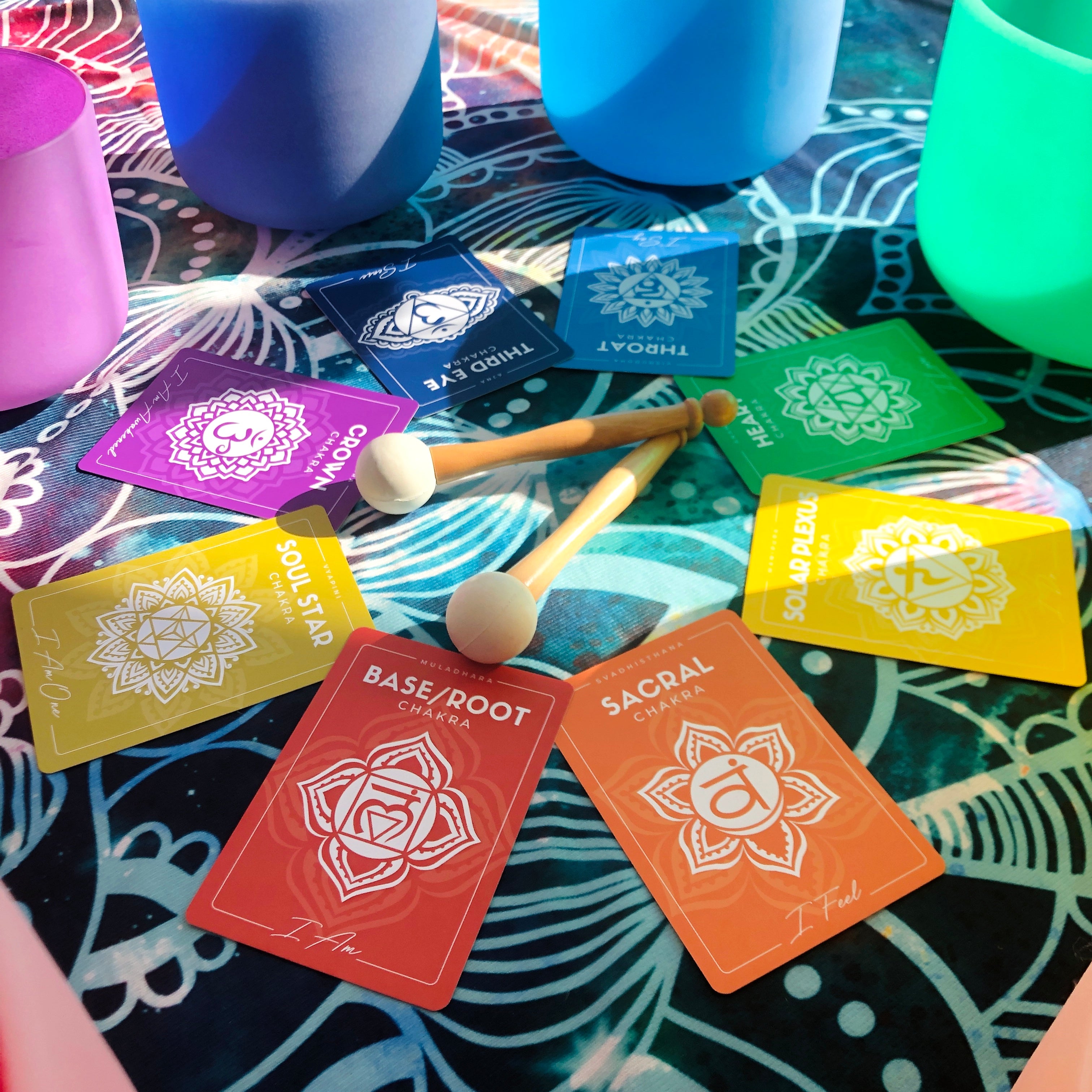 Meditation Pack: Mala Beads & Chakra Cards