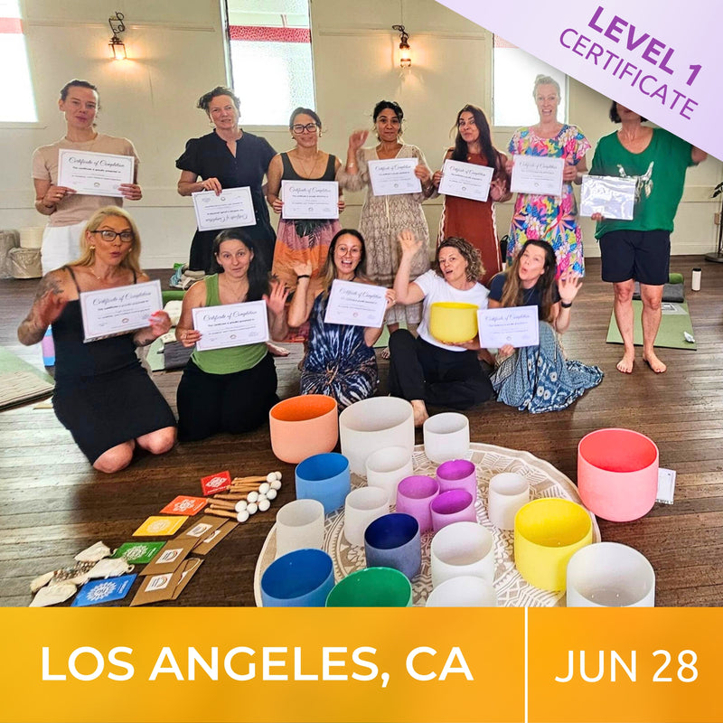 LOS ANGELES, CALIFORNIA | Jun 28 | Level 1 Crystal Bowls Certificate | Half Day Class