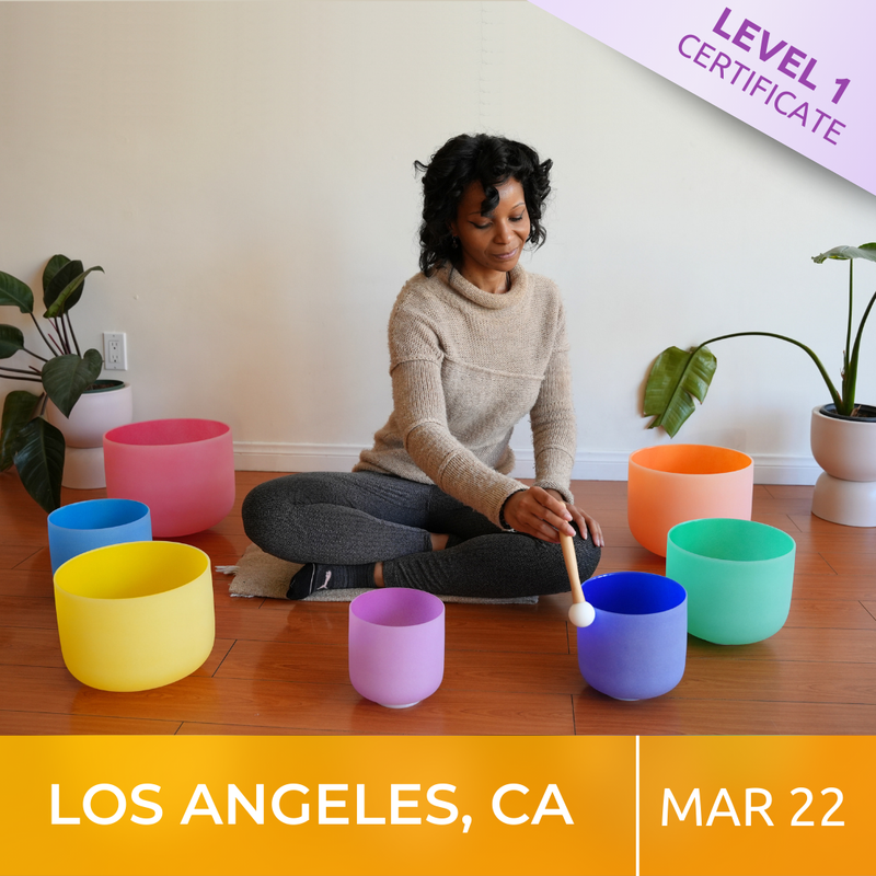LOS ANGELES, CA | Mar 22 - 2026 | Level 1 Crystal Bowls Certificate | Half Day Class