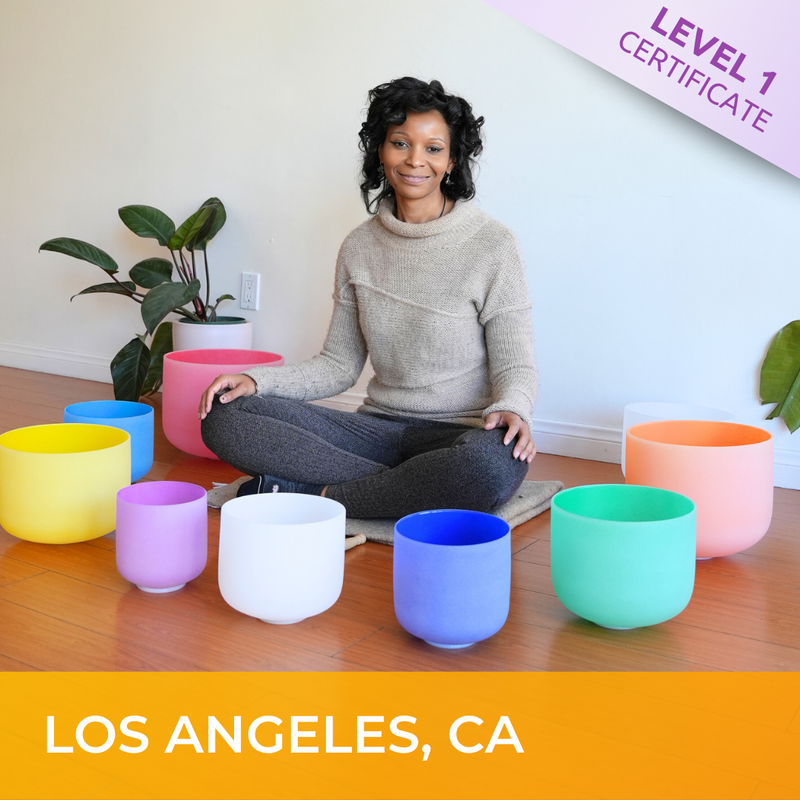 LOS ANGELES, CA | May 30 - 2026 | Level 1 Crystal Bowls Certificate | Half Day Class