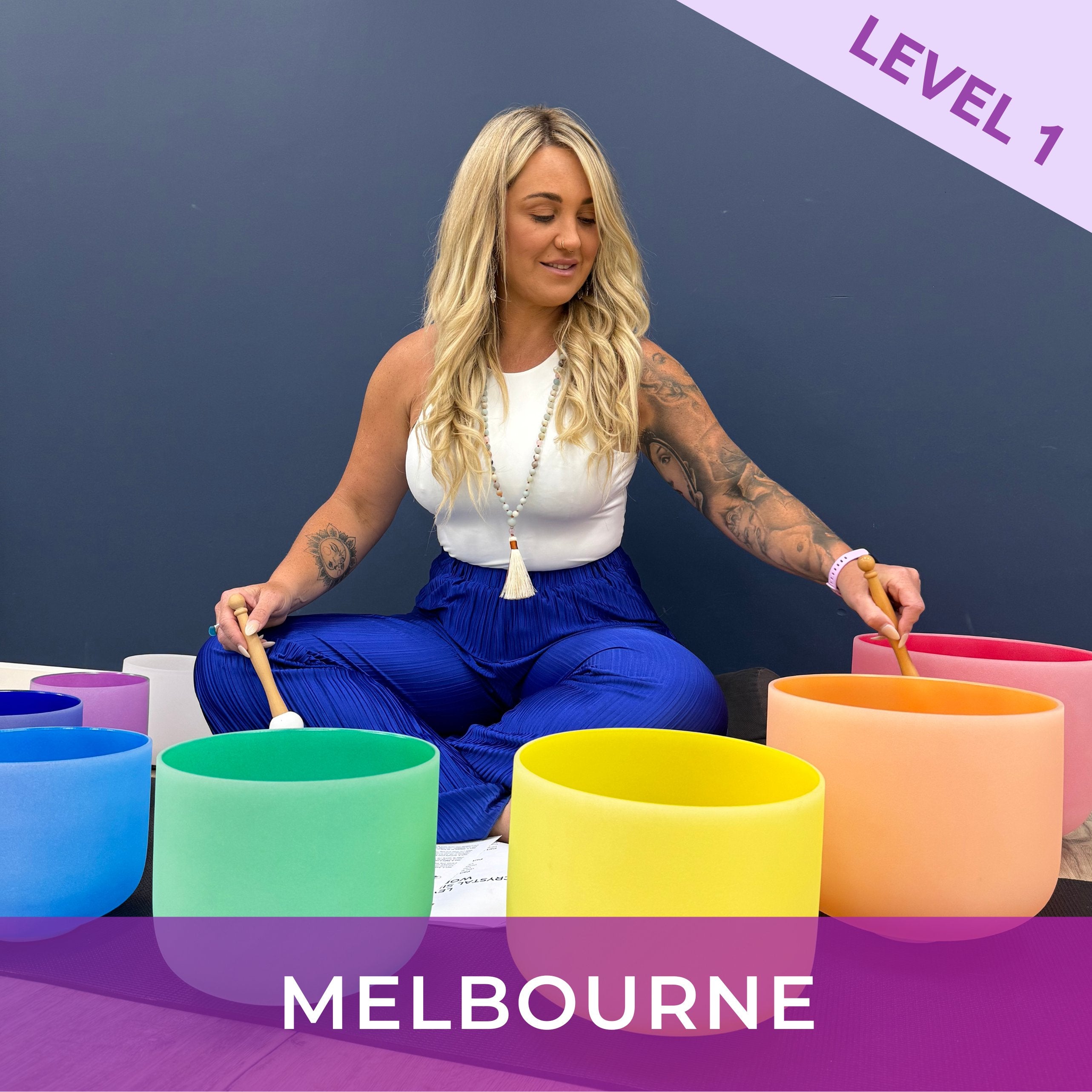 MELBOURNE Jul 27 | Level 1 Crystal Singing Bowls Workshop