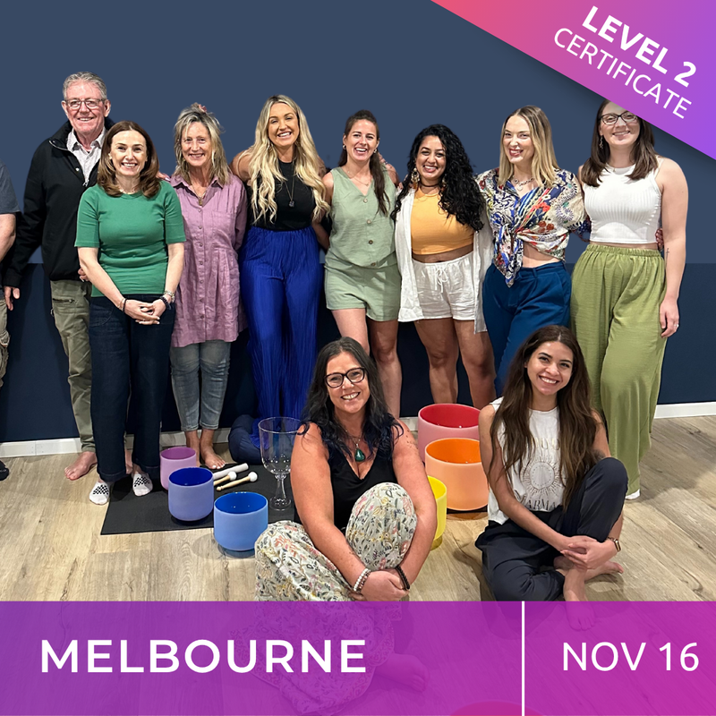 MELBOURNE | Nov 16 | Level 2 Crystal Bowls Certificate | Half Day Class