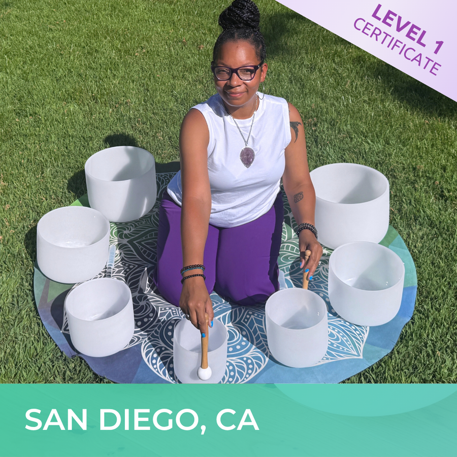 SAN DIEGO, CA | Nov 7 - 2026 | Level 1 Crystal Bowls Certificate | Half Day Class
