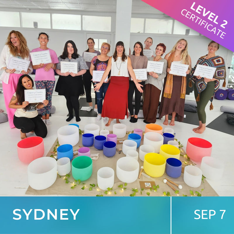 SYDNEY | Sep 7 | Level 2 Crystal Bowls Certificate | Half Day Class