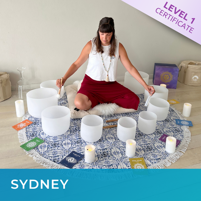SYDNEY | Aug 1 - 2026 | Level 1 Crystal Bowls Certificate | Half Day Class