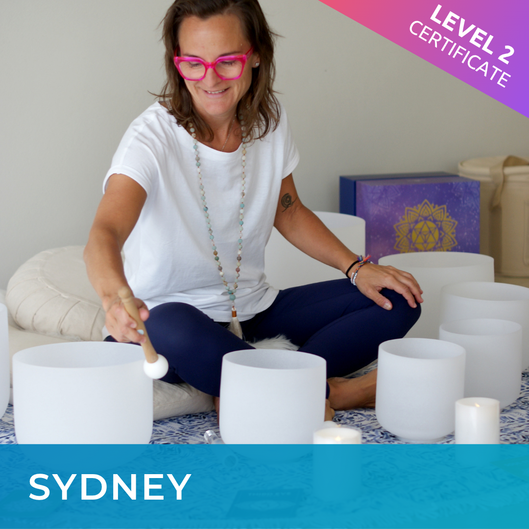 SYDNEY | May 31 - 2026 | Level 2 Crystal Bowls Certificate | Half Day Class |