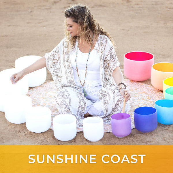Load image into Gallery viewer, SUNSHINE COAST Oct 14 | Level 1 Crystal Singing Bowls Workshop For Beginners
