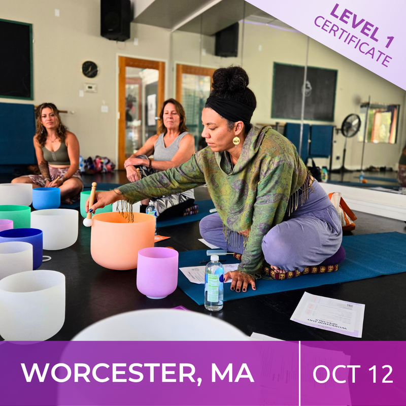 WORCESTER, MASSACHUSETTS | Oct 12 | Level 1 Crystal Bowls Certificate | Half Day Class