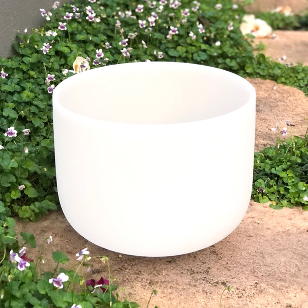 Load image into Gallery viewer, Solar Plexus white crystal singing bowl australia
