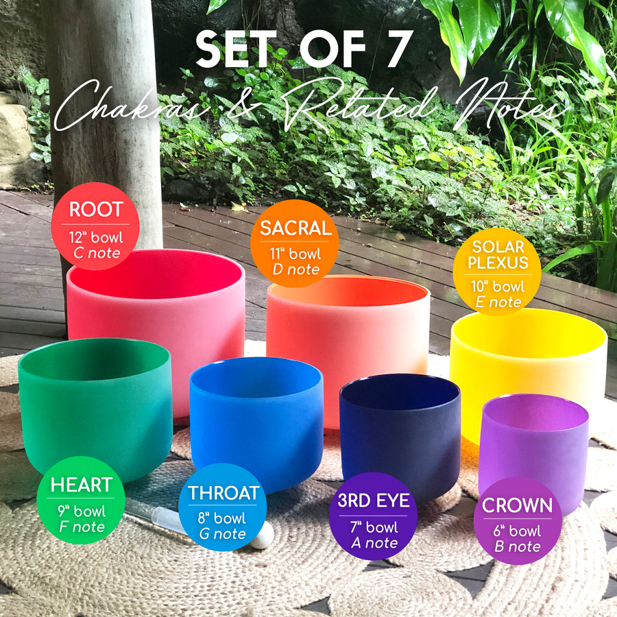 3rd Eye bowl in set of 7 crystal singing bowls
