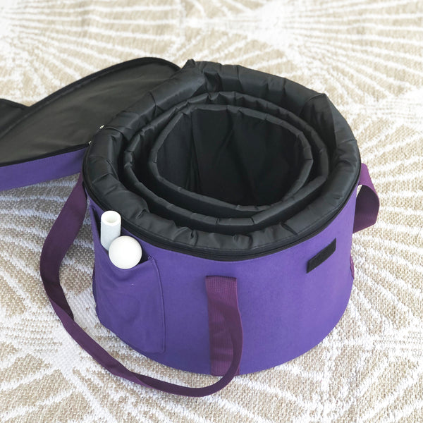 Load image into Gallery viewer, Purple 11&quot; Carry Bag (holds set of 3 bowls)
