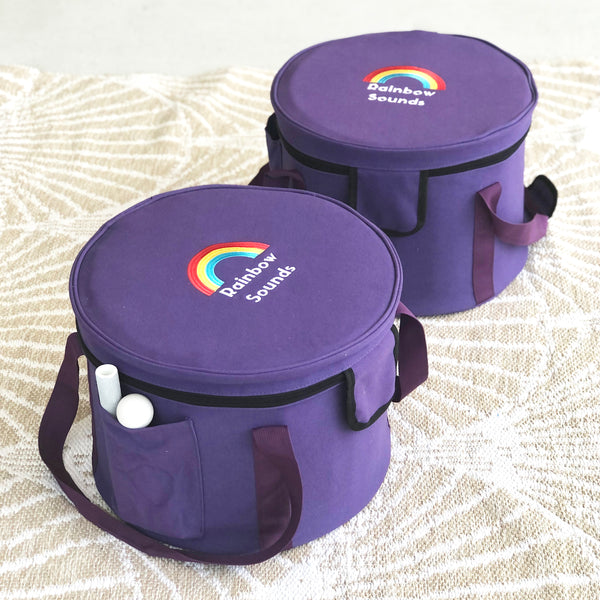 Load image into Gallery viewer, 2 x Purple Carry Bags (holds set of 7 bowls)
