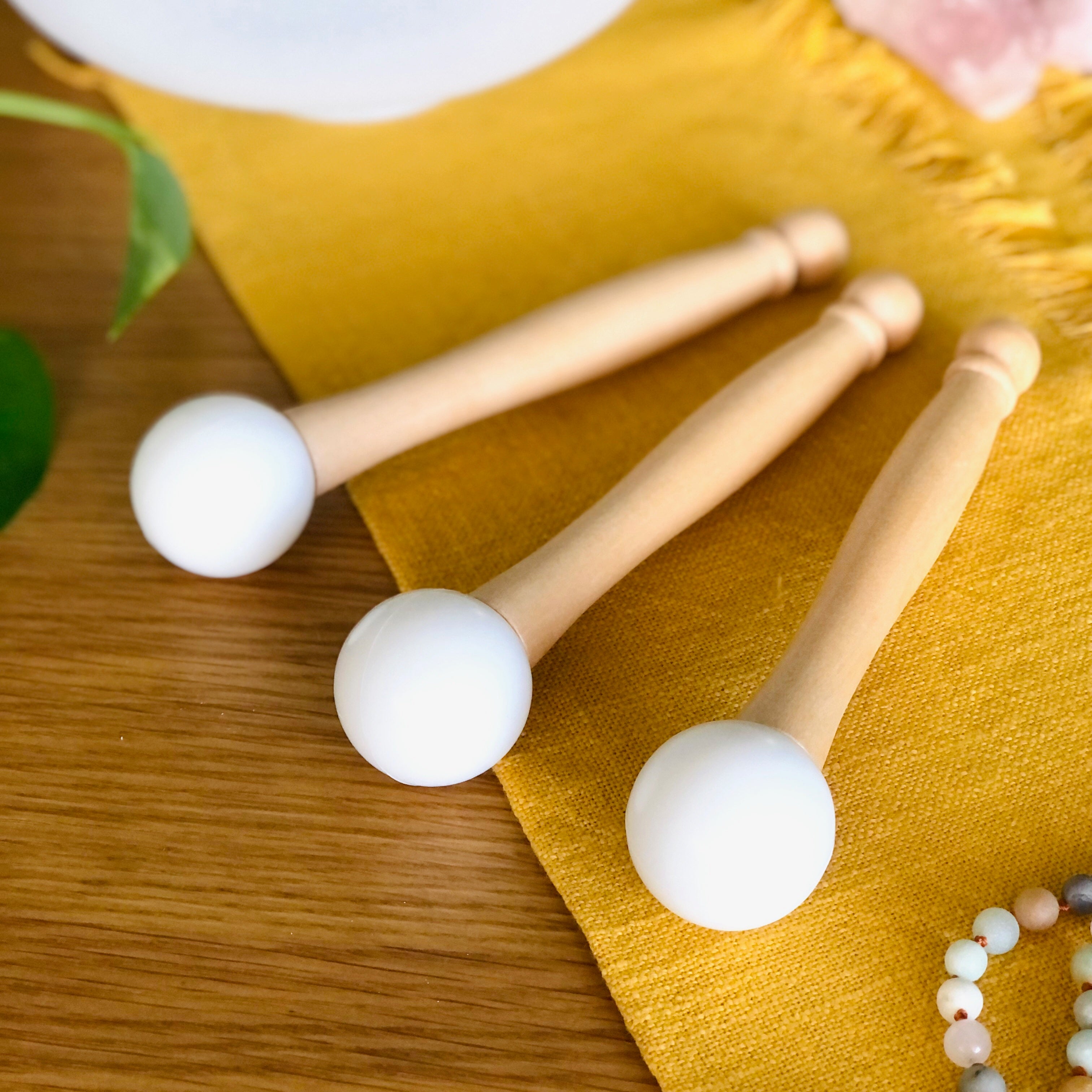 Rubber mallets for crystal sound bowls australia
