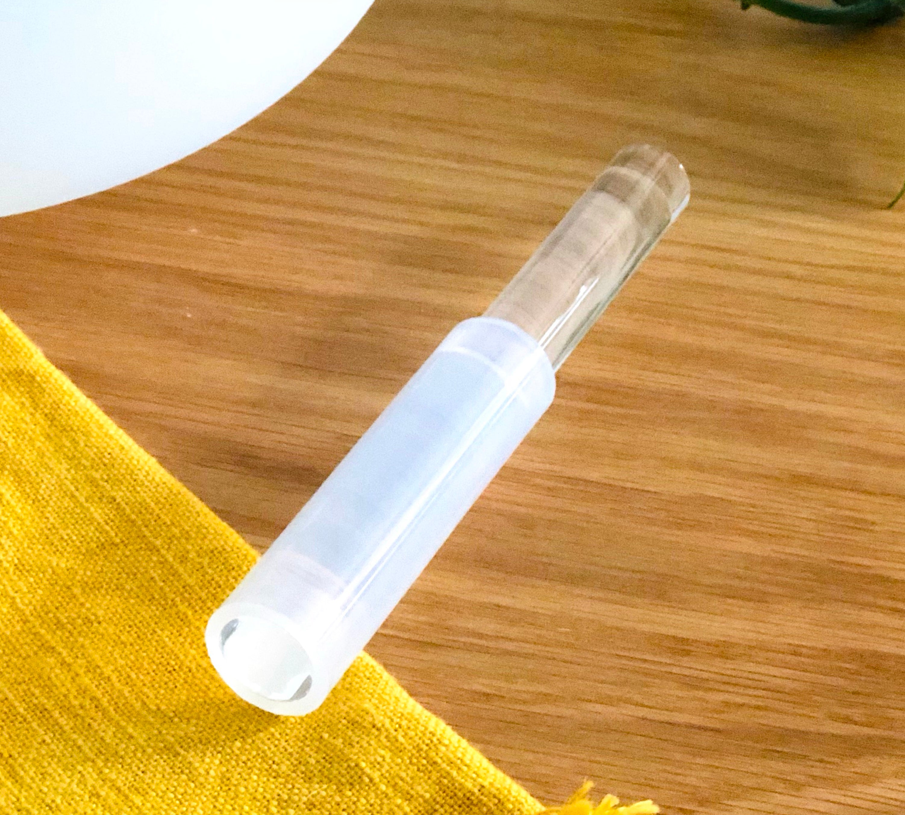 Silicone mallet for crystal singing bowls