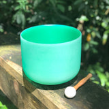 HEART Chakra 9" Crystal Singing Bowl (Colour)