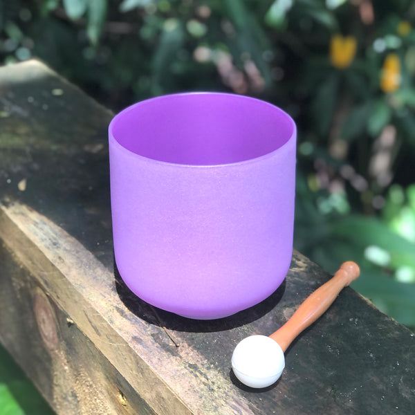 Load image into Gallery viewer, Crown Chakra Crystal Singing Bowl
